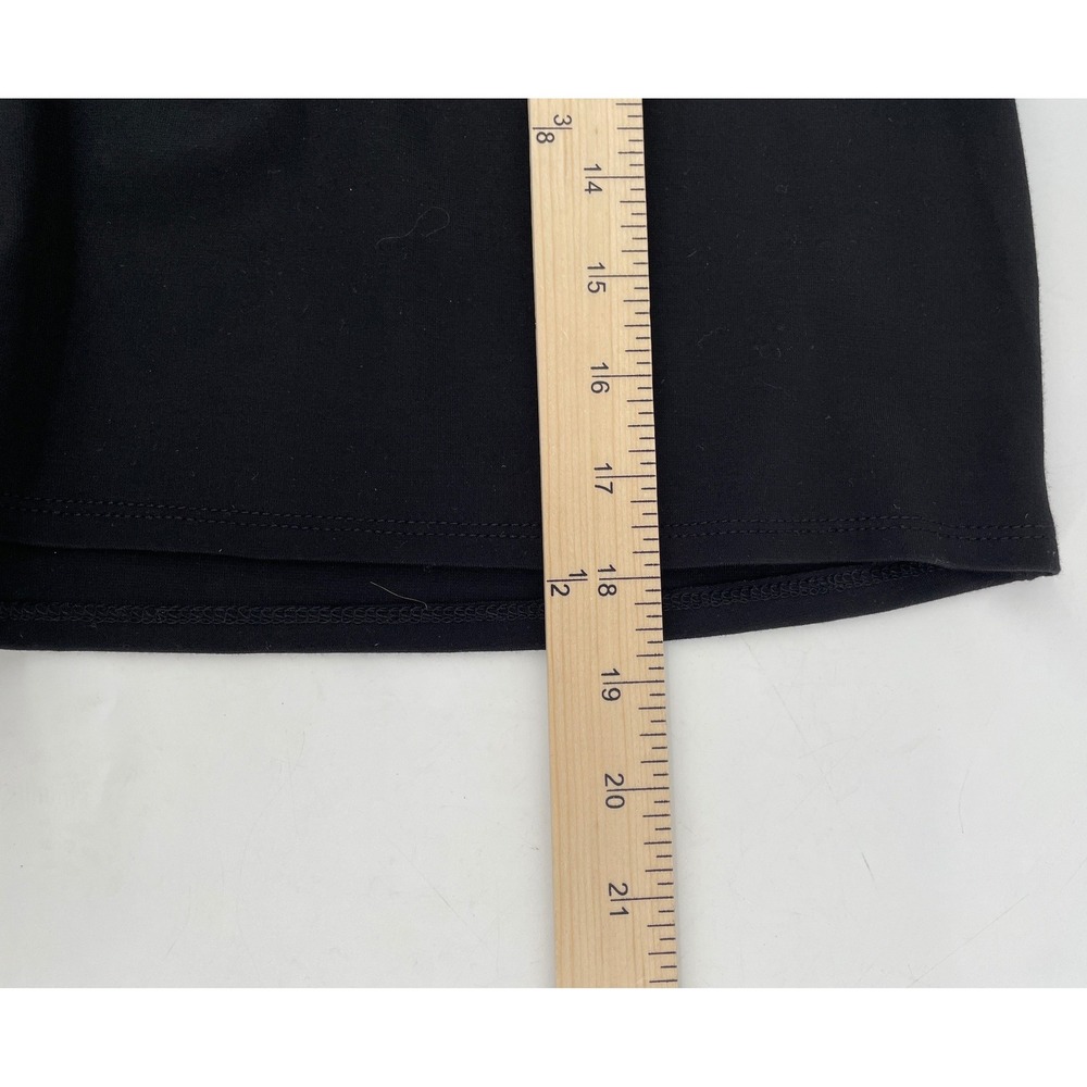 Halogen Mini Skirt Womens Small Black Front Knot Draped Stretch Jersey - Picture 7 of 7
